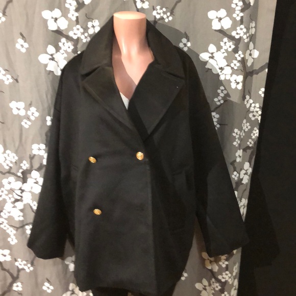 NWT JUICY COUTURE Oversizes Pea Coat Jacket - Picture 3 of 6